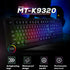 K9320 Ultra-thin Waterproof USB Wired Gaming Keyboard with 19 Anti-ghosting Keys